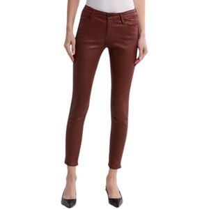 NWOT - AG The Farrah Skinny Ankle High-Rise Skinny Ankle Pants in Dark Maroon